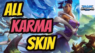 All Karma Skins Spotlight League of Legends Skin Review