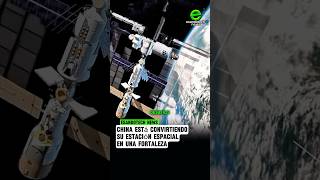 China convierte su estación espacial en una fortaleza #shorts