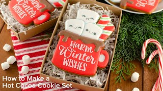 Christmas Hot Cocoa Cookie Set | Cookie Decorating with Royal Icing