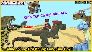 Cách cài Addon Vùng Đất Khủng Long Giống Arkcraft Cực Hay Cho Mcpe 1.14, 1.16 | KIDING MC