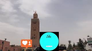 La Place Jemaa El Fna à Marrakech : Mosquée Koutoubia