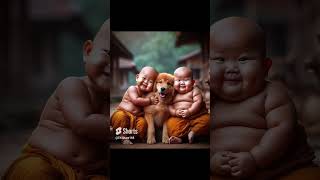 សង្ឃតូច Lil monk #shorts #viral #adorablebaby #cute