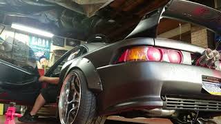 Straight piped 1 resonator custom mr2 exhaust