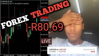 Watch Me  Trade Forex: -R80.69 in a second Trading AUD-Interest Rates Decision