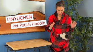 LINYUCHEN Pet Pouch Hoodie warm hoodie for you and your pet! #pets #sweater #petlover