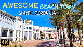 Relaxing walking tour in SEASIDE FLORIDA 30A | Nature Sounds for Sleep and Study