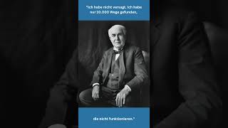 Thomas Edison Zitat (Company 4 You & Me ®)