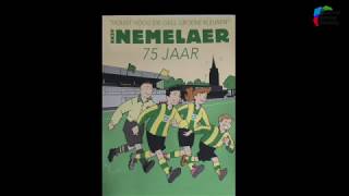 'Houdt hoog die geel groene kleuren'; stripboek ter ere van 75 jaar rksv Nemelaer gepresenteerd