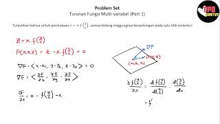 Problem Set Turunan Fungsi Multi-variabel | Part 1