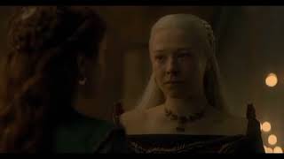 alicent ask Rhaenyra not to leave - House of the dragon S01E08