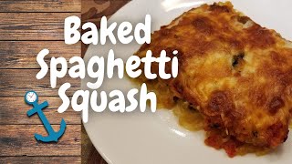 400 Calorie Low Carb Meal: Baked Spaghetti Squash