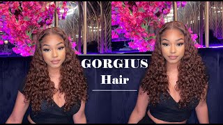 GORGIUS HAIR REVIEW | WIDE T HD LACE CURLY CHESTNUT BROWN 16 INCH INSTALL | A STRESS FREE WIG!