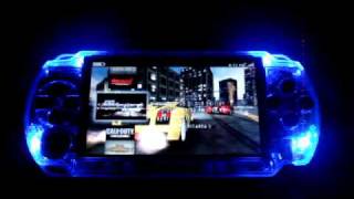 My Modded  PSP 1001 With Blue Sound Reactive LED's