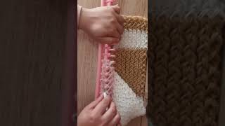 knitting loom eljammari #knitting_loom_eljammari | النول المستطيل #النول_المستطيل