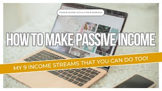 9 Legit Beginner Friendly Passive Income Streams to Earn Online. You can do it too! #passiveincome