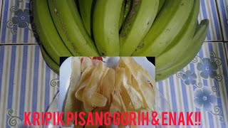 MUDAH BANGET!! CARA MEMBUAT KRIPIK PISANG GURIH & ENAK!!  #kripikpisang