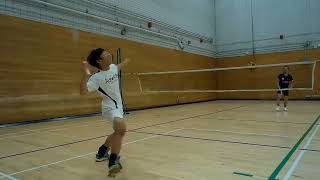 Counterattack requires reacting quickly to fast shots #badminton