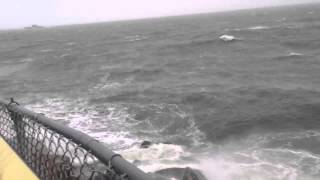 Hurricane Sandy at Chesapeake Bay Bridge Tunnel