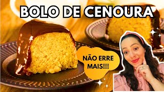 ESSE BOLO NÃO SOLA | BOLO DE CENOURA e LARANJA | Com cobertura de CHOCOLATE