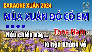 Mùa Xuân Đó Có Em Karaoke Tone Nam | Sinh Nguyễn Karaoke | Bolero Tuyển Chọn