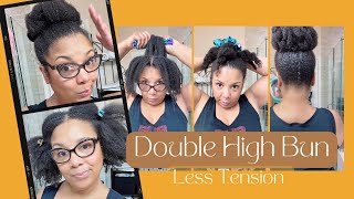 **"DIY Satin Roller High Ponytail: Protect Your Crown from Breakage | Natural Hair Tutorial"**