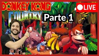 (PARTE 1) Donkey Kong Country - SlowRun - Zerando no meu tempo, se zerar, direto do Super Nintendo.