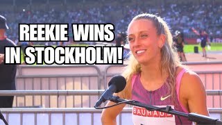 Jemma Reekie After Supreme Win Over 800m in 1:57.79 | Stockholm Diamond League 2024