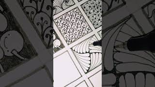 Simple & easy Zentangle Art Pattern// #youtubeshorts #zentangleart #art