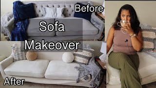 NEW COUCH FOR THE LOW | Minimal effort | How to revamp your couch! | Upcycled sofa | AESTHETICS