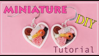 Godishjärtan örhängen - Candy heart earrings - DIY - Polymer clay tutorial