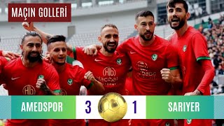 Amedspor Sarıyer Maçı Goller 3 - 1