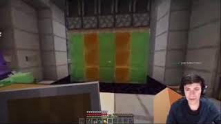 GeorgeNotFound getting sad/upset because SapNap broke the door(Awesamdude redstone door)