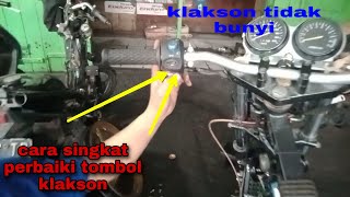 Tombol klakson tidak berfungsi