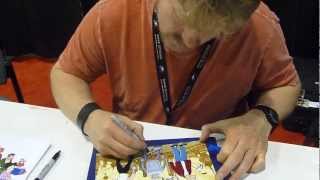 John DiMaggio signing and doing voices (Bender from Futurama) - TopSignatures.com