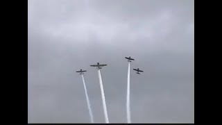 French Connection Airshow Memorial - Missing Man Woman Formation