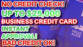 Up to $25,000 Business Credit Card for Startups and Seasoned Businesses | Bad Credit OK