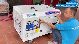 Máy Phát Điện Chạy Dầu 10Kva Hakuda Siêu Cách Âm