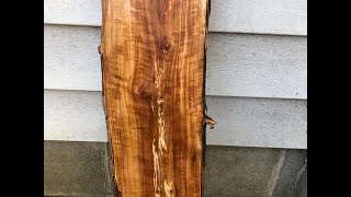 Woodmaster Planer 725 video. Catalpa and apple slabs