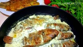 Карась жареный в сметане /Очень вкусный и сытный обед