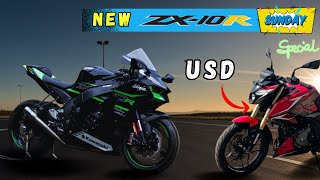 New 2025 Ninja ZX 10 R & Pulsar N 160 With USD | DrutRider Sunday Special 09