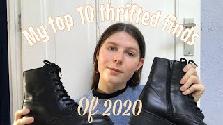 My top 10 thrifted finds of 2020 | vintage items, combat boots, Vinted and more