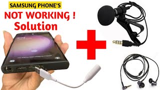 How to connect Samsung Galaxy S23 Ultra type C to 3.5 mm Mic External Mic connect with S23 Ultra