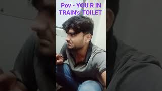 When U R in Train Toilet 😂😂😂 #indianrailways #teamharda #aneeshvlogs #comedy #viral #ytshorts