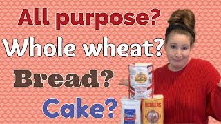 Different types of flour and their uses | Whole wheat, All-purpose, Bread, Cake, & Self-rising Flour