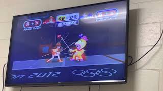 Wendy O Koopa loses to Daisy in Fencing