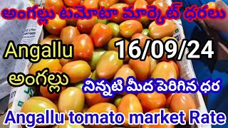 16 today Tomato rate in Angallu market || Angallu tomato rate today || పెరిగిన టమాటా ధరలు@PSR tomato