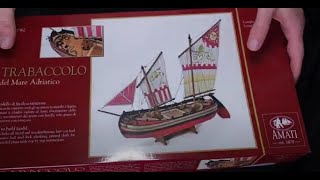 Model ship building- The Trabaccolo  - Amati unboxing