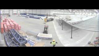 Quickline warehouse racking installation with time-lapse