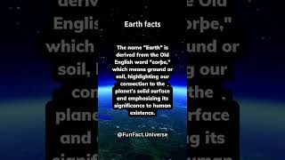 Earth: The Only Non-Mythological Named Planet #shorts #universefacts #subscribe