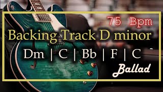 Melodic Dm Backing Track | 74 Bpm